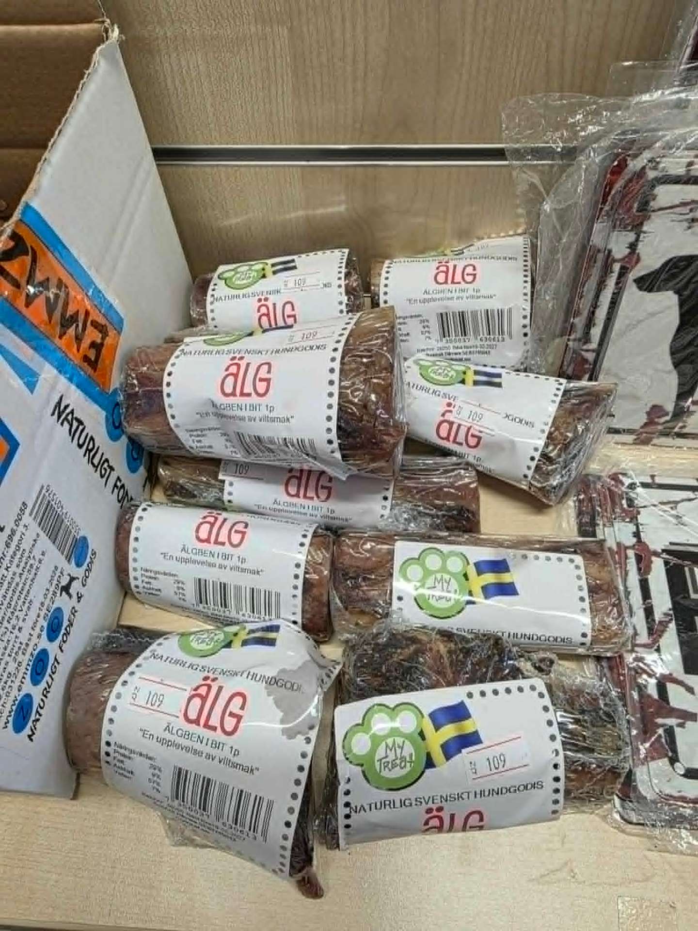 Älgben i bit