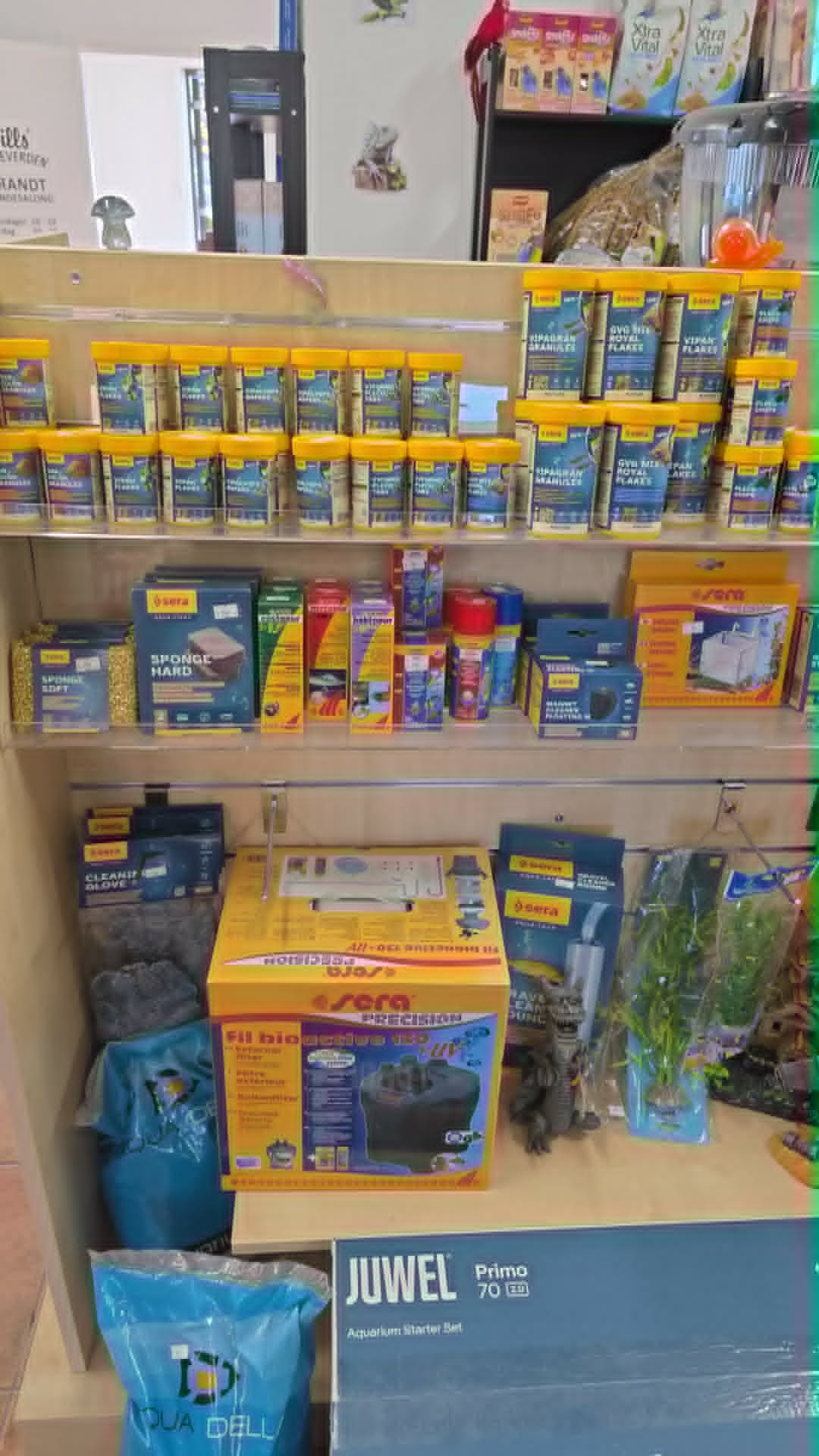 Sera fôr og pleieprodukter til akvarium